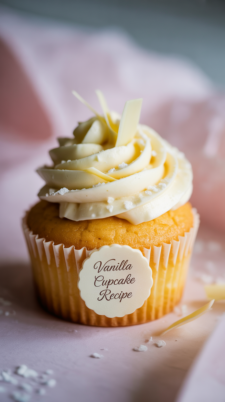 Delicious Vanilla Cupcake Recipe