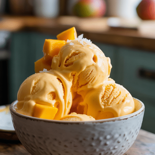 Homemade Mango Ice Cream Recipe