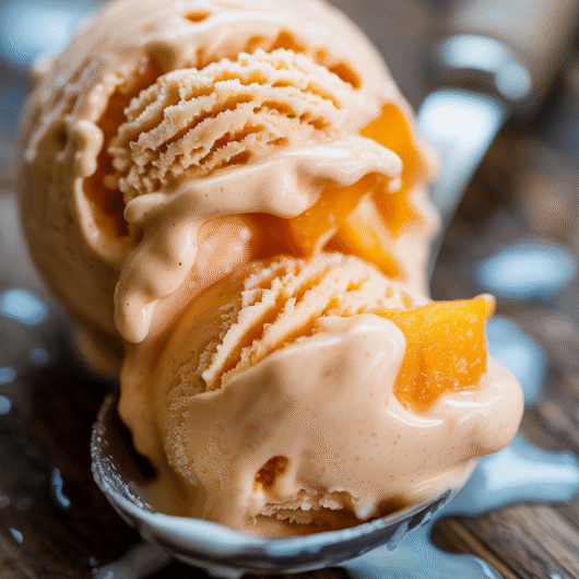 Peach Ice Cream (That Actually Works on a Tuesday Night)