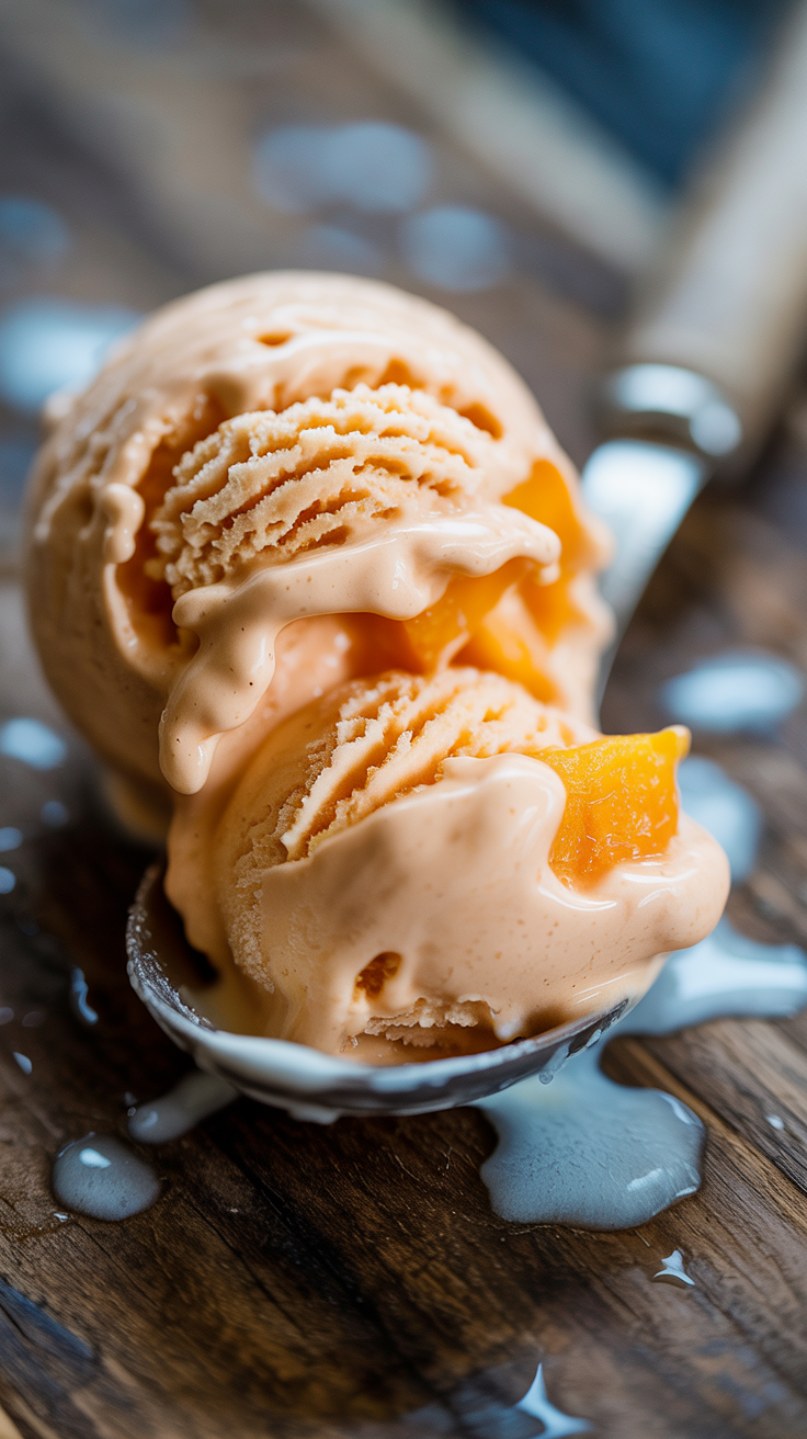 Peach Ice Cream (That Actually Works on a Tuesday Night)