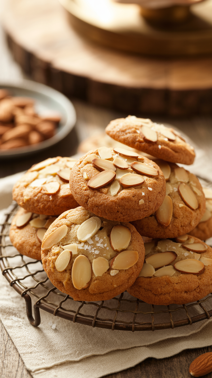 Soft & Chewy Almond Cookies