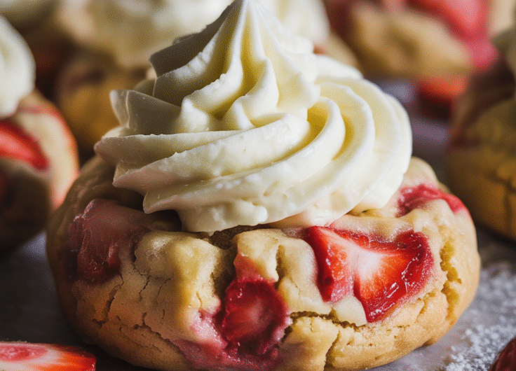 Strawberry Cheesecake Cookies Recipe