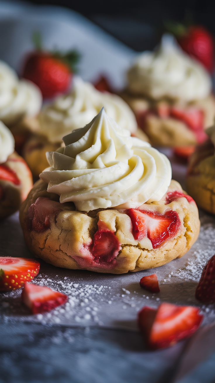 Strawberry Cheesecake Cookies Recipe
