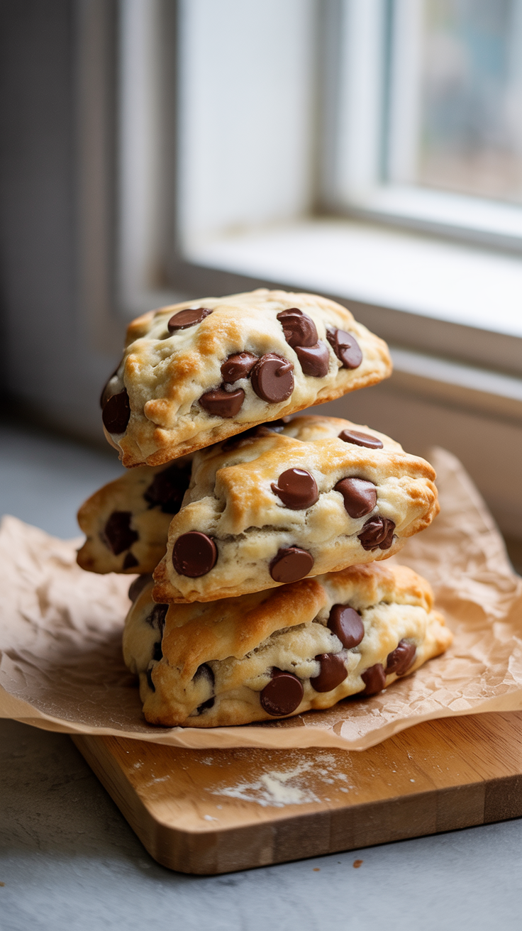 Quick and Cozy Chocolate Chip Scones for Busy Mornings