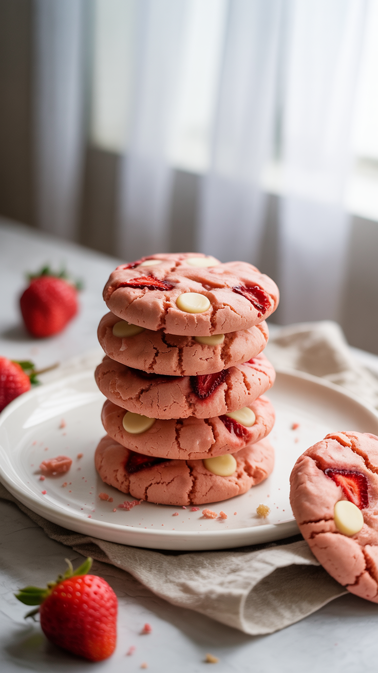 Best Strawberry Cookies (That Actually Taste Like Strawberries!)