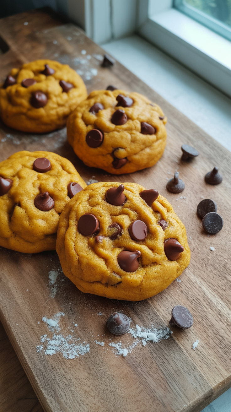 Pumpkin Chocolate Chip Cookies (That Actually Taste Like Fall)