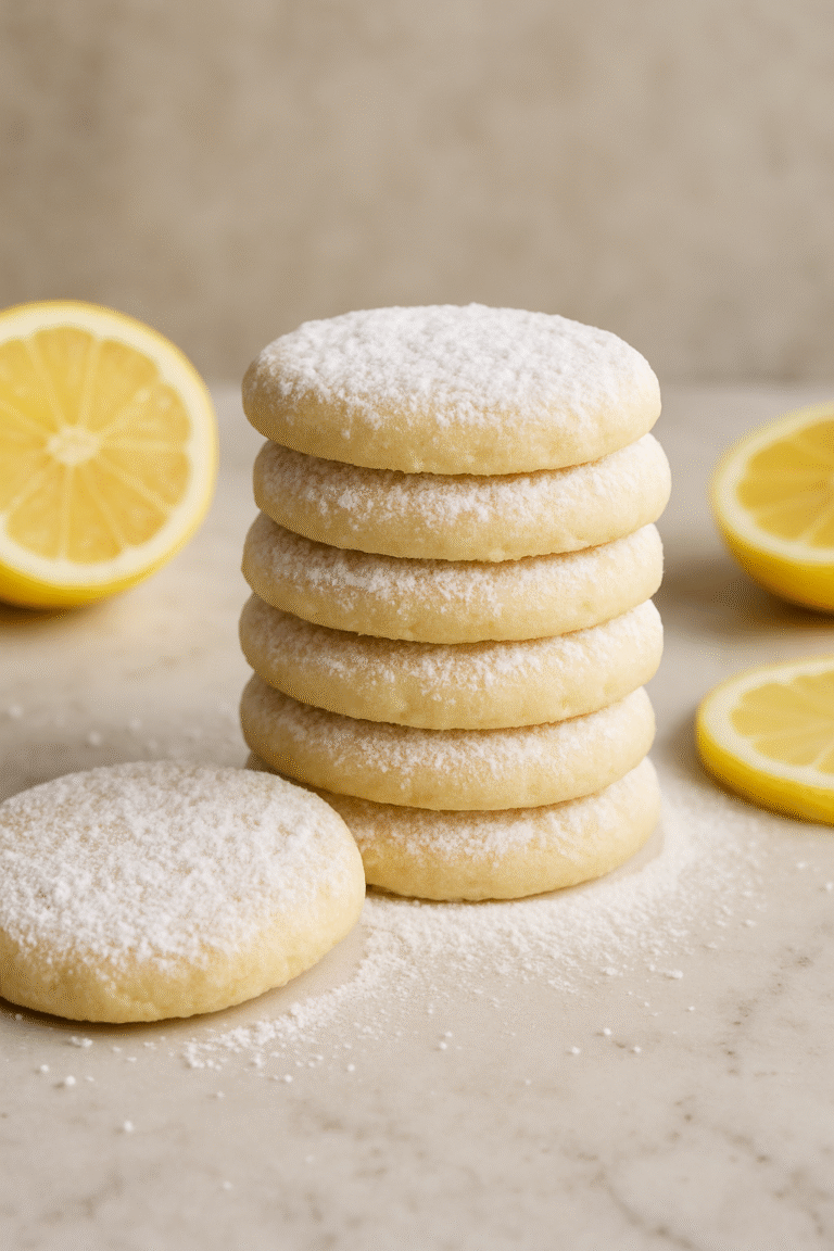 Lemon Meltaway Cookies – Soft, Buttery Bites of Sunshine