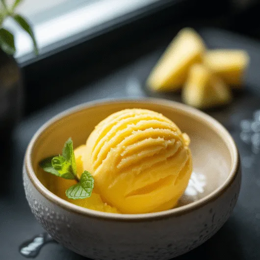 Simple Pineapple Sorbet: Family-Approved