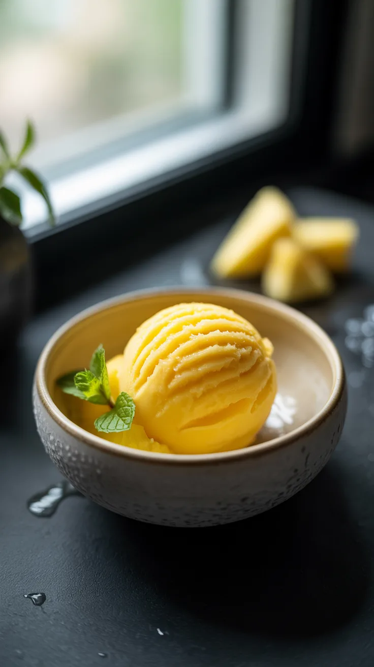 Read more about the article Simple Pineapple Sorbet: Family-Approved
