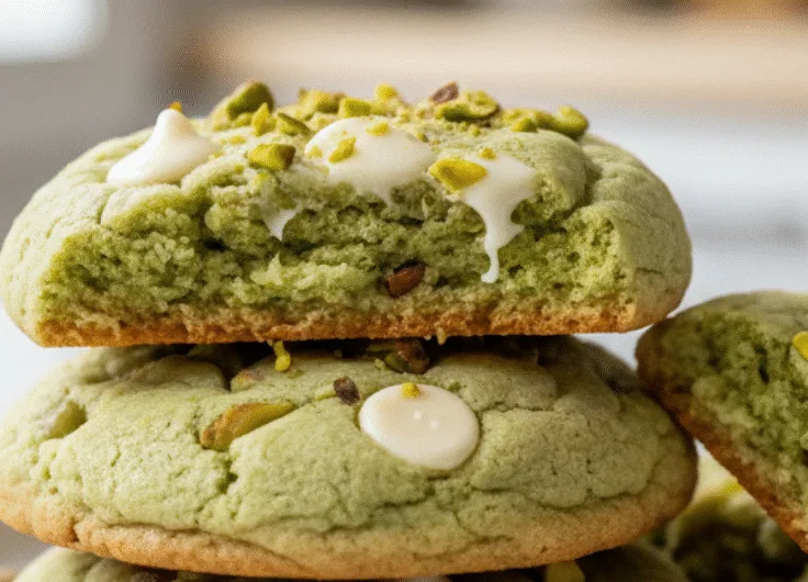 Pistachio Pudding Cookies: Soft & Chewy