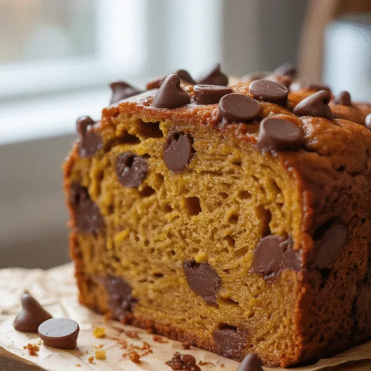 How to Bake Fluffy Pumpkin Chocolate Loaf