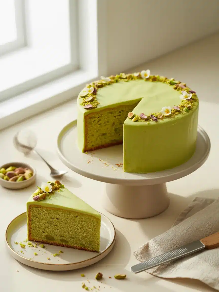 Read more about the article Melt-in-Your-Mouth Pistachio Cake