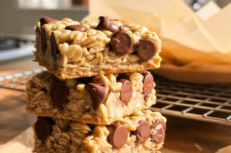 Simple Oatmeal Chocolate Chip Bars Recipe: Family-Friendly