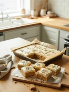 Read more about the article Sugar Cookie Bars Recipe (Soft, Frosted, Party‑Ready)