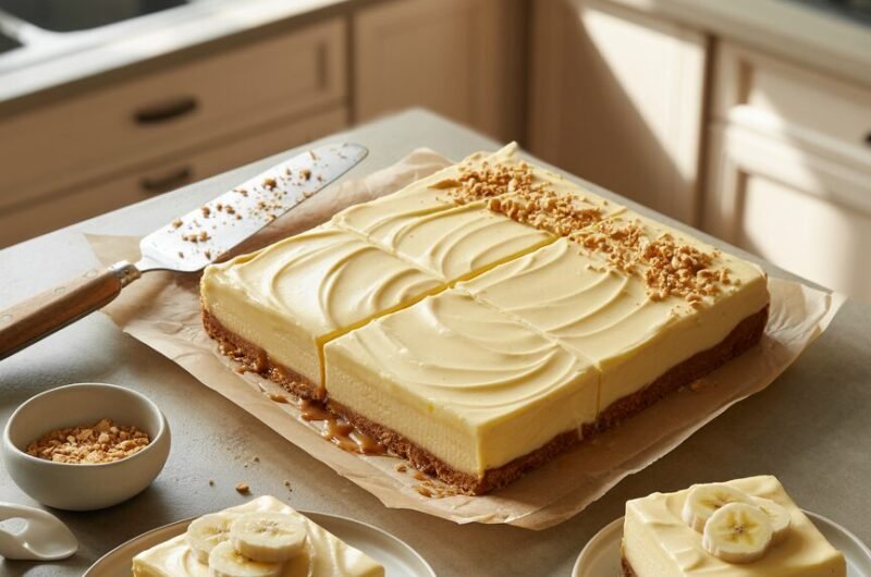 Banana Pudding Cheesecake Bars (Creamy, Slice‑Perfect)