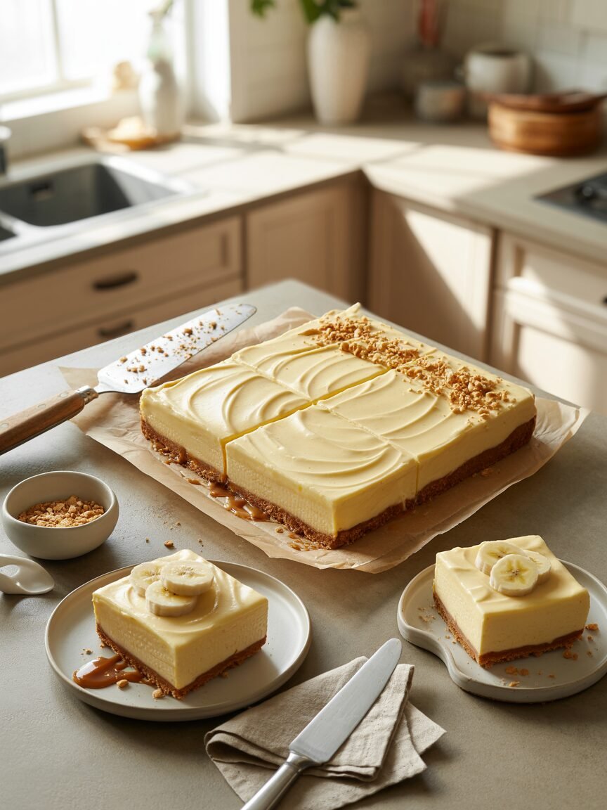 Read more about the article Banana Pudding Cheesecake Bars (Creamy, Slice‑Perfect)