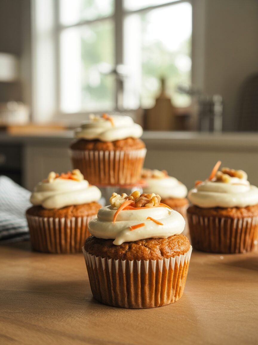 Read more about the article Carrot Cake Cupcakes: Moist, Spiced, and Foolproof