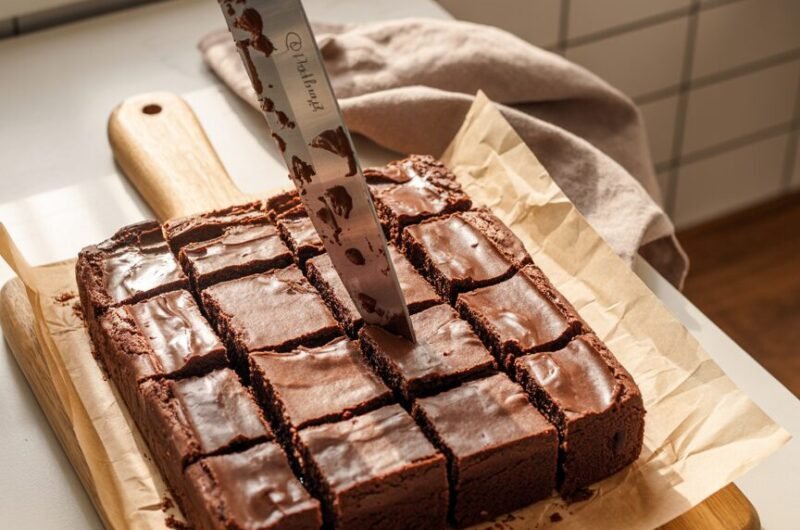 The Best Fudge Brownie Recipe (Shiny Tops, Gooey Centers)