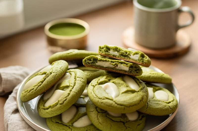 Matcha White Chocolate Cookies Recipe