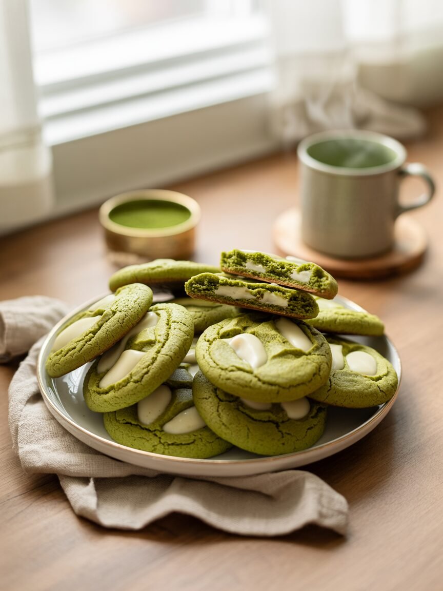 Read more about the article Matcha White Chocolate Cookies Recipe