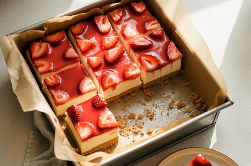 Ultimate Strawberry Cheesecake Bars: Soft, Creamy & Vibrant