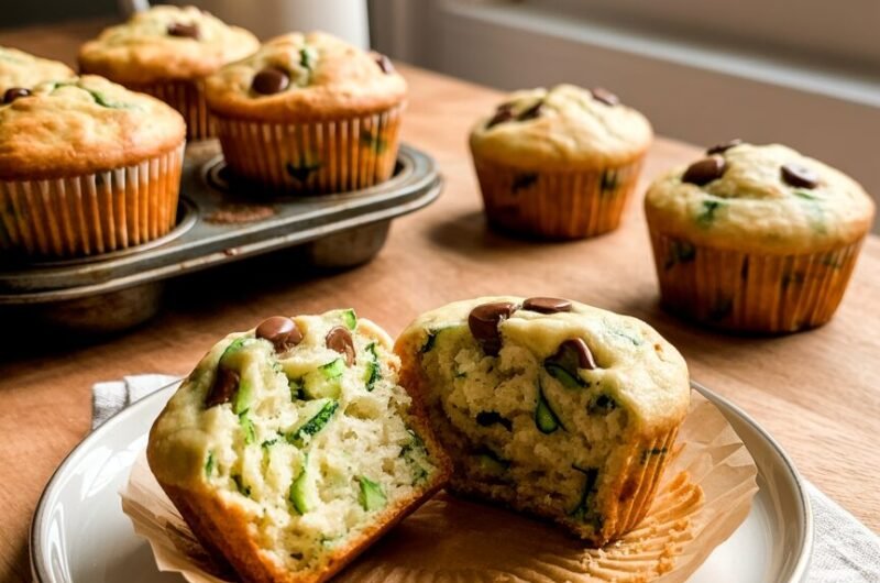 Moist Zucchini Chocolate Chip Muffins Recipe