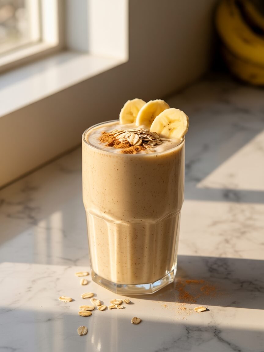 Read more about the article Creamy Banana Oat Smoothie (Thick & Filling)