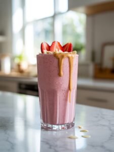 Read more about the article Strawberry Almond Milk Smoothie for Busy Mornings