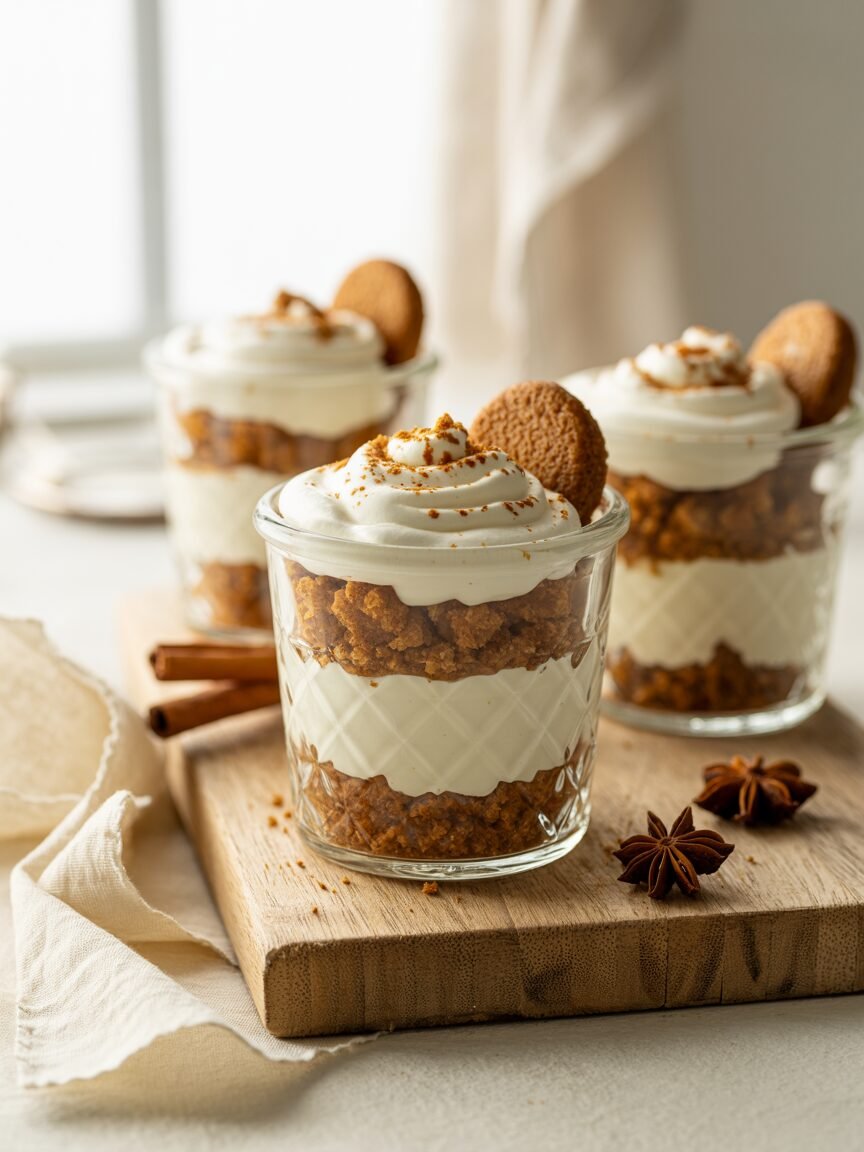 Read more about the article No-Bake Gingerbread Cheesecake Parfaits (Creamy, Crunchy, Make-Ahead)