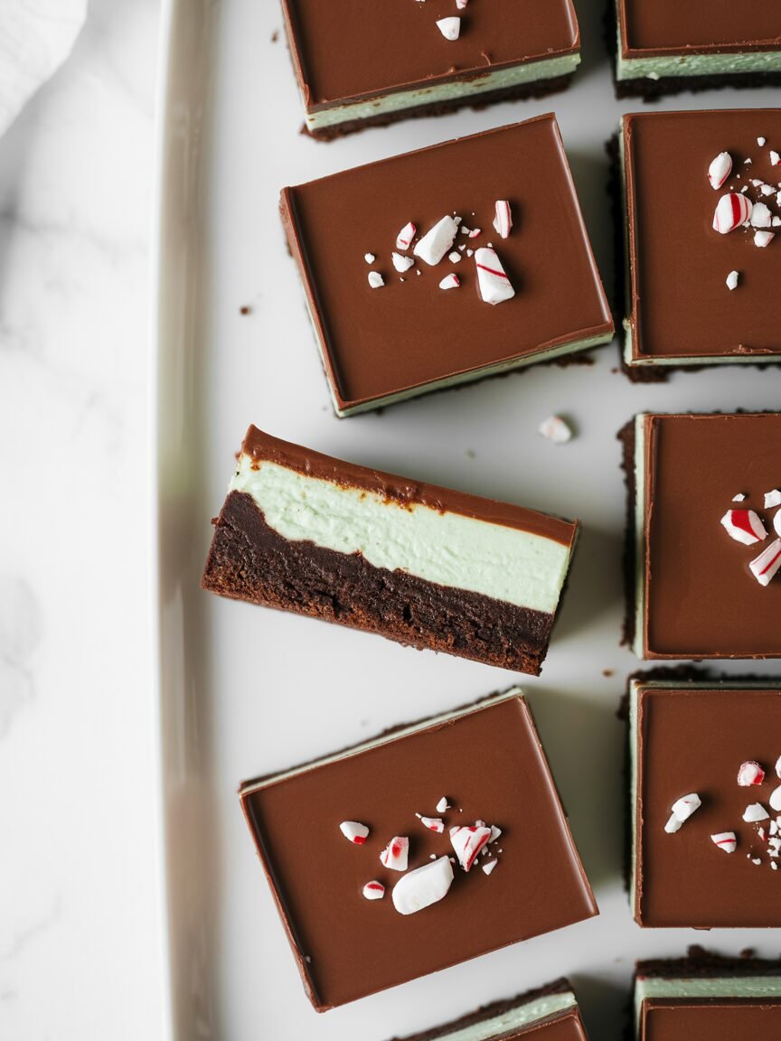 Read more about the article Fudgy Peppermint Chocolate Cheesecake Bars — Holiday-Perfect Squares