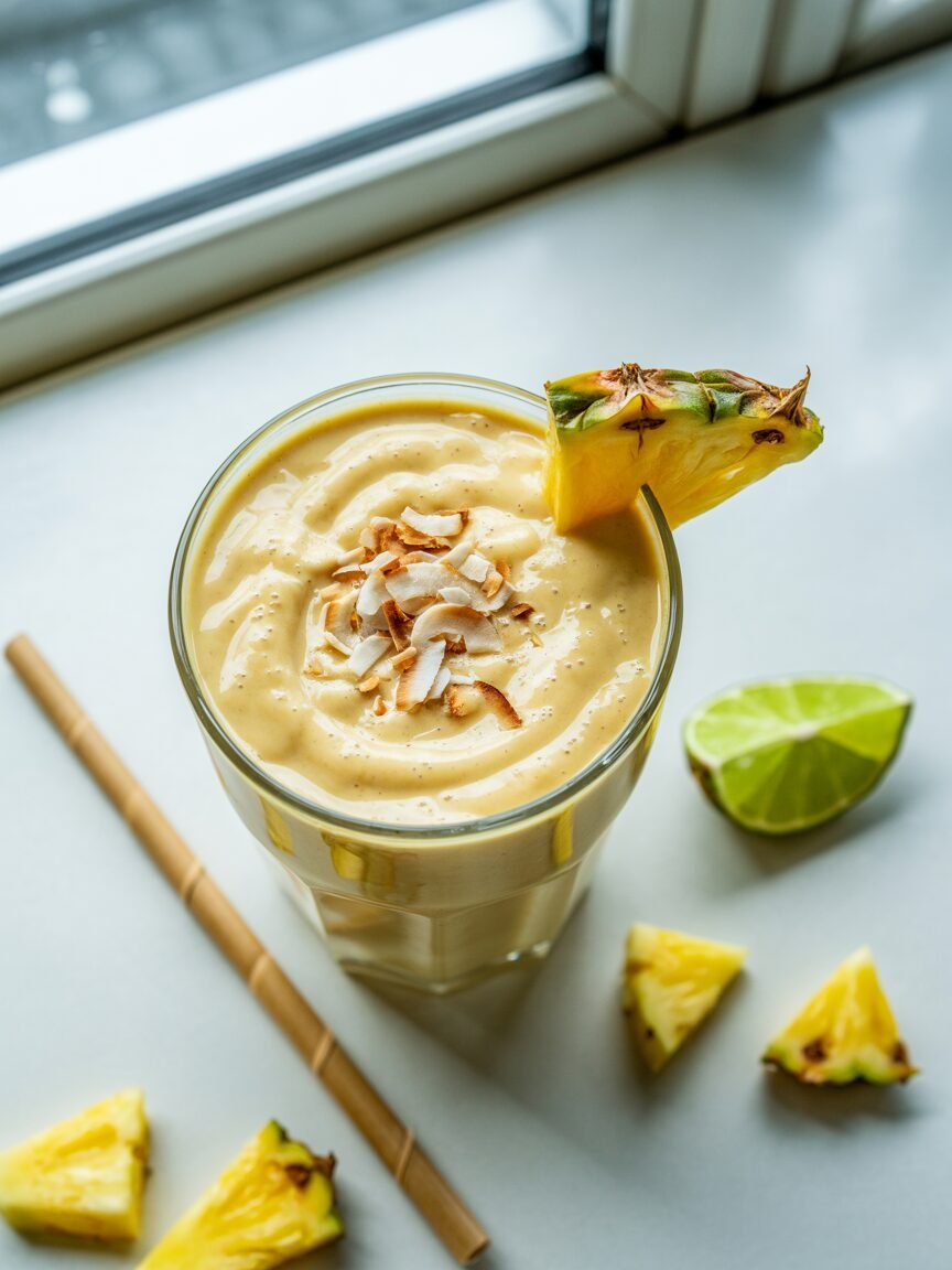 Read more about the article Pineapple Banana Smoothie With Coconut Milk (Creamy, Dairy-Free)