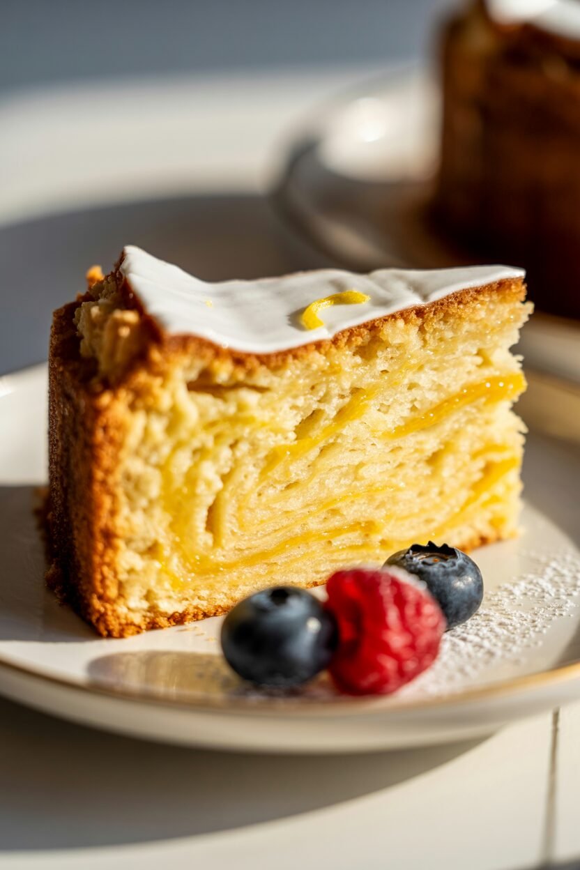 You are currently viewing Easy Lemon Cream Cheese Dump Cake With Cake Mix