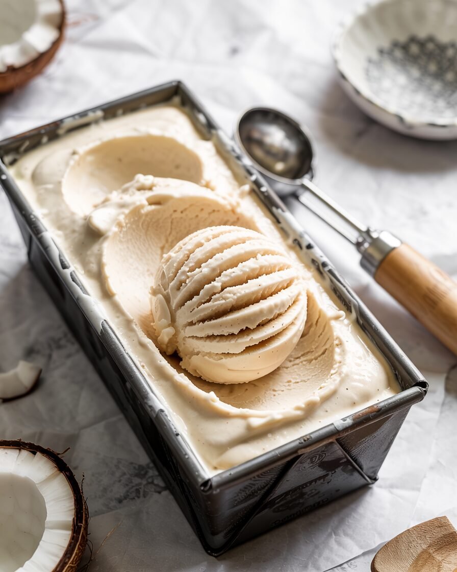 You are currently viewing No-Churn Coconut Cream Ice Cream Recipe