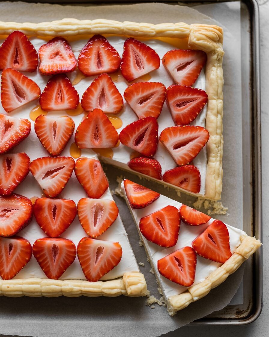 You are currently viewing Puff Pastry Strawberry Tart Recipe