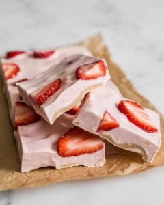 Read more about the article Strawberry Greek Yogurt Bark Recipe