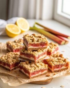 Read more about the article Rhubarb Crumb Bars Recipe (Buttery, Tart & Perfectly Set Every Time)