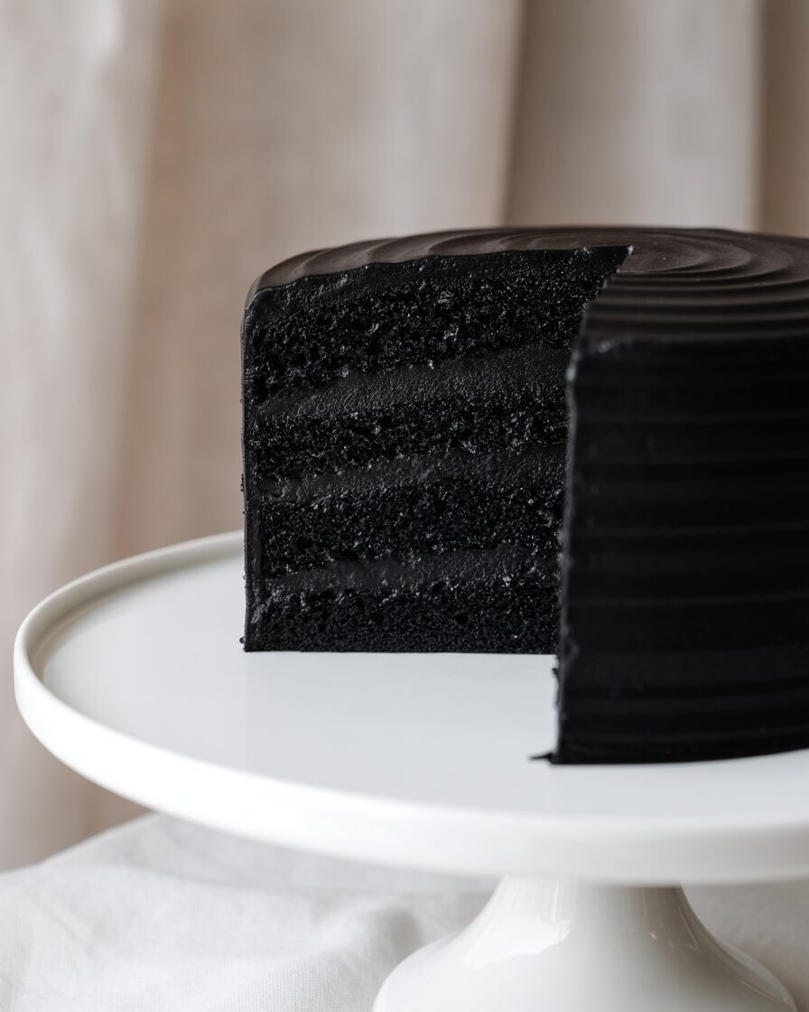 You are currently viewing Midnight Black Velvet Cake Recipe (Super Moist & Dramatically Dark)