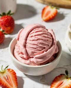 Read more about the article Greek Yogurt Strawberry Ice Cream Recipe