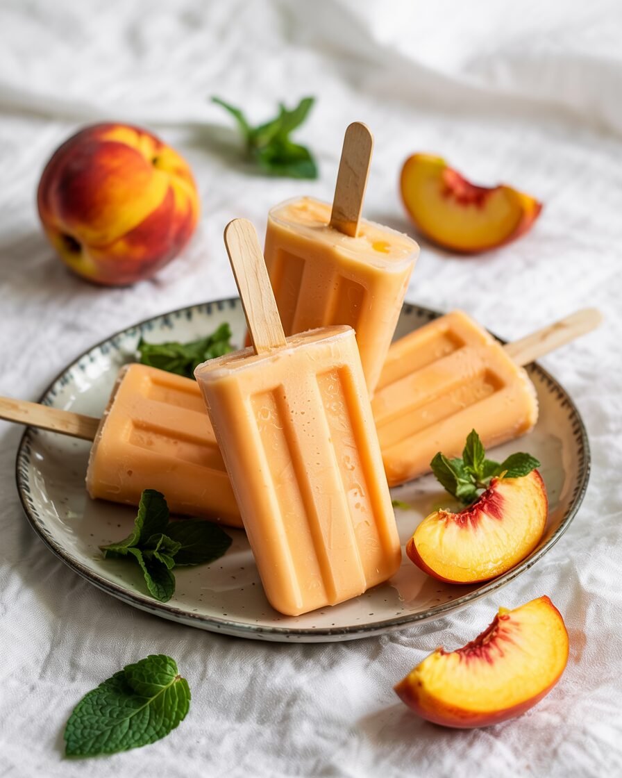 You are currently viewing Peach Cream Popsicles Recipe