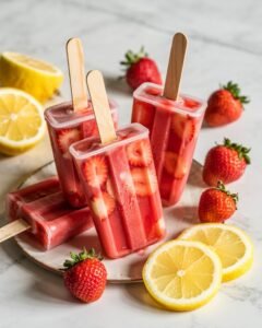 Read more about the article Strawberry Lemonade Popsicles Recipe