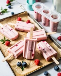 Read more about the article Yogurt Berry Popsicles Recipe