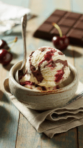 Read more about the article Homemade Cherry Garcia-Inspired Ice Cream