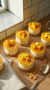 Read more about the article Alphonso Mango Cheesecake Cups (No‑Bake) — Clean Spoon Cuts